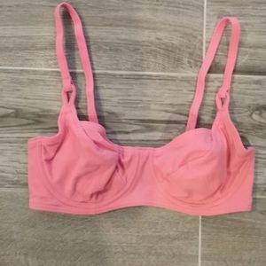 NWOT Coral Pink Swim Top